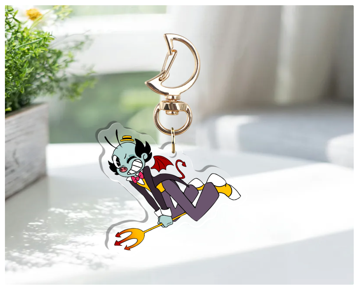 Devil Ding Acrylic Key Chain